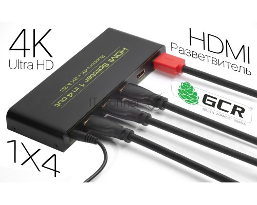 Разветвитель Greenconnect v1.4 HDMI 1на 4 выхода, 4K2K 30Hz /1080p 120Hz + индикация серия Greenline GL-v104C Greenconnect Разветвитель v1.4 HDMI 1на 4 выхода, 4K2K 30Hz /1080p 120Hz + индикация серия Greenline GL-v104C Разветвитель Greenconnect v1.4 HDMI 1на 4 выхода, 4K2K 30Hz /1080p 120Hz + индикация серия Greenline GL-v104C Greenconnect Разветвитель v1.4 HDMI 1на 4 выхода, 4K2K 30Hz /1080p 120Hz + индикация серия Greenline GL-v104C