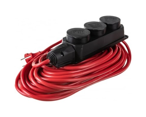 [Сетевые фильтры] PowerCube Удлинитель в бухте (PC-3G-3B-20(IP)) 20м, IP54, 3 розетки с/з,16А