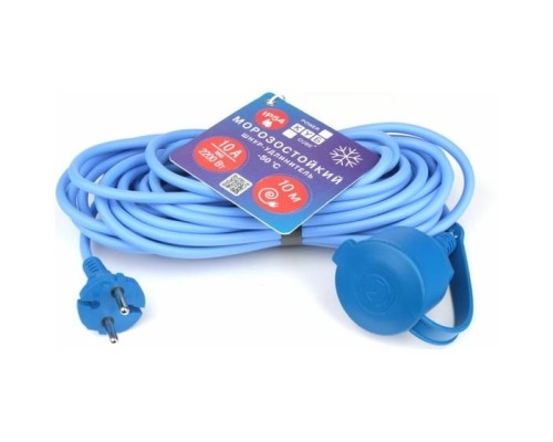 [Сетевые фильтры] PowerCube Удлинитель мороз. в бухте (PC-1F-R-10(IP)) 10м, IP54, 1 розетка,10А