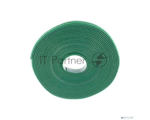 Лента (липучка) Hyperline WASNR-5x9-GN в рулоне, ширина 9 мм, длина 5 м, зеленая