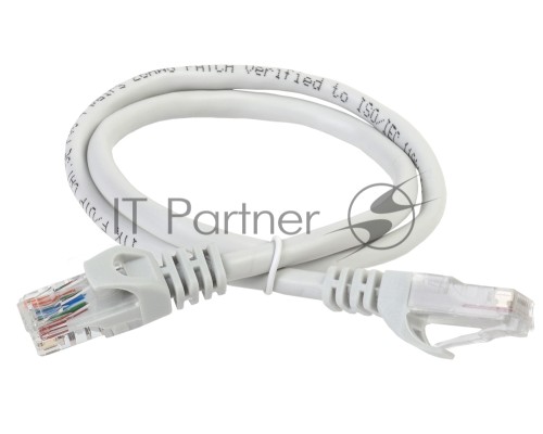 Коммутационный шнур (патч-корд), кат.6 UTP, LSZH, 2м, серый ITK PC01-C6UL-2M