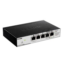 Коммутатор D-Link DGS-1100-05PD/U, L2 Smart Switch with 4 10/100/1000Base-T ports and 1 10/100/1000Base-T PD port(2 PoE ports 802.3af (15,4 W), PoE Budget 18W from 802.3at / 8W from 802.3af).2K Mac address, 802