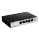 Коммутатор D-Link DGS-1100-05PD/U, L2 Smart Switch with 4 10/100/1000Base-T ports and 1 10/100/1000Base-T PD port(2 PoE ports 802.3af (15,4 W), PoE Budget 18W from 802.3at / 8W from 802.3af).2K Mac address, 802