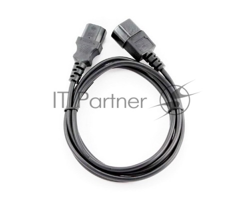Шнур (кабель питания) Cablexpert ПВС-АП 3*0,75 C13С14, черный, 1,0 м {150} Шнур (кабель питания) Cablexpert ПВС-АП 3*0,75 C13С14, черный, 1,0 м {150}
