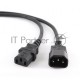 Шнур (кабель питания) Cablexpert ПВС-АП 3*0,75 C13С14, черный, 1,0 м {150}