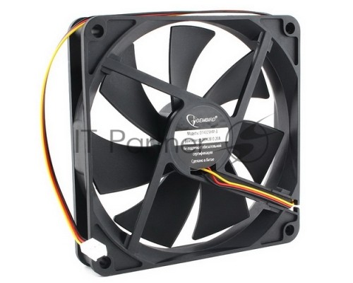 Вентилятор Gembird D14025HM-3 140x140x25, гидродинамический, 3 pin, провод 40 см {80}