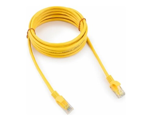 [Коммутационный шнур] Патч-корд UTP Cablexpert PP12-3M/Y кат.5e, 3м, литой, многожильный (жёлтый)