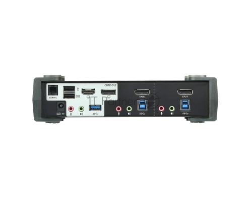 Переключатель KVM ATEN  CS1922M-AT-G KVM+Audio+USB 3.0,  1 user USB+DP =>  2 cpu USB+DP, со шнурами DP 2x1.5м.+USB 2х1.8м.