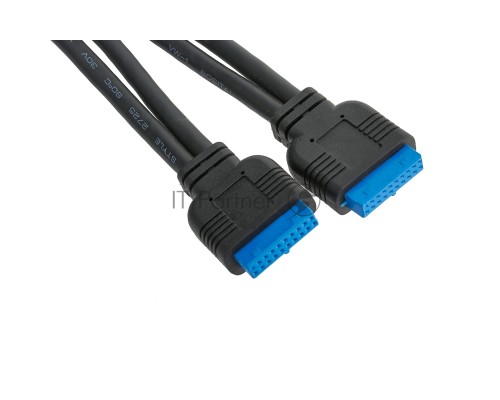 Планка USB на переднюю панель Exegate U3H-617, 3,5