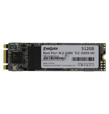Накопитель SSD ExeGate 512Gb M.2 EX280473RUS UV500MNextPro+ 2280  3D TLC (SATA-III)
