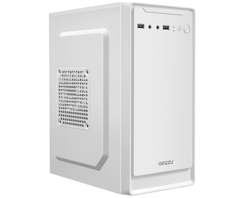 [корпус] Ginzzu B185 White  2*USB 2.0,AU