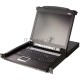 Переключатель-KVM 8-портовый IP  с ЖК-дисплеем Slideaway/ATEN SINGLE RAIL 8P PS/2-USB LCDKVMP 17INCH WIH IP