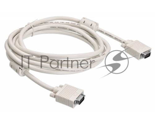 Кабель Buro CAB016S-10 VGA (m) VGA (m) 3м феррит.кольца серый