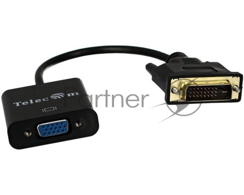 Кабель-переходник VCOM DVI-D 25M ---> VGA 15F  Telecom <TA491> Кабель-переходник DVI-D 25M ---> VGA 15F  Telecom <TA491>