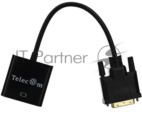 Кабель-переходник VCOM DVI-D 25M ---> VGA 15F  Telecom <TA491> Кабель-переходник DVI-D 25M ---> VGA 15F  Telecom <TA491>