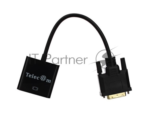 Кабель-переходник VCOM DVI-D 25M ---> VGA 15F  Telecom <TA491> Кабель-переходник DVI-D 25M ---> VGA 15F  Telecom <TA491>