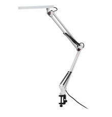 ЭРА Б0058337 Настольный светильник NLED-507-8W-W светодиодный на струбцине белый, выбор цвет температуры