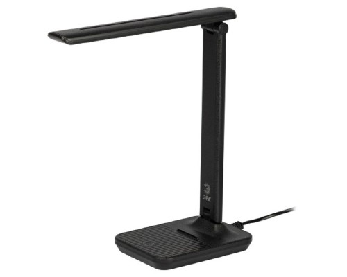 [Настольные светильники] ЭРА Б0057193 Настольный светильник NLED-500-10W-BK светодиодный черный,  выбор цвет температуры, три уровня яркости