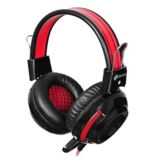 Наушники с микрофоном Оклик HS-G300 ARMAGEDDON черный/красный 2.3м мониторные оголовье (337457)
