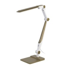 ЭРА Б0052773 Настольный светильник NLED-497-12W-G светодиодный на струбцине и с основанием золото 