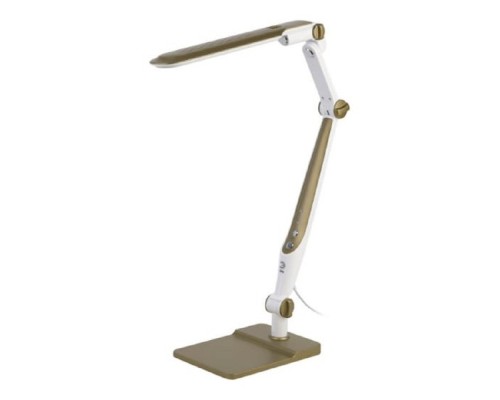 [Настольные светильники] ЭРА Б0052773 Настольный светильник NLED-497-12W-G светодиодный на струбцине и с основанием золото 