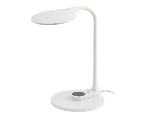 [Настольные светильники] ЭРА Б0052774 Настольный светильник NLED-498-10W-W светодиодный со съемным основанием белый, выбор цвет температуры, три уровня яркости