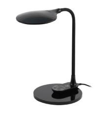 ЭРА Б0052775 Настольный светильник NLED-498-10W-BK светодиодный со съемным основанием черный, выбор цвет температуры, три уровня яркости