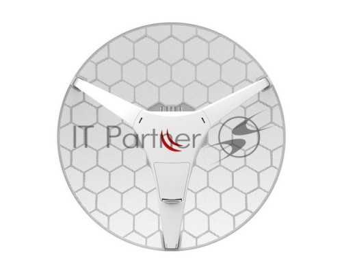 Точка доступа RBLHG-60ad  (60Ghz antenna with 802.11ad wireless, 650MHz CPU, 64MB RAM, 10/100Mbps LAN port, RouterOS L3, POE, PSU) for use as CPE in Point -to-Multipoint setups for connections up to 800m with wAP 60G AP {5}