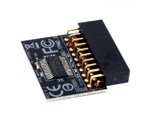 Модуль защиты информации Gigabyte GC-TPM2.0, TPM header key, LPC bus, (for Intel 200/100/8/9/99 series, AMD AM4, FM2 series) OEM