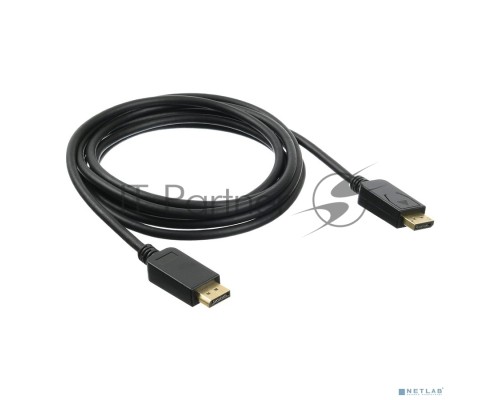 Кабель аудио-видео Buro v 1.2 DisplayPort (m)/DisplayPort (m) 3м. Позолоченные контакты черный (BHP DPP_1.2-3)