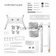 Стойка для телевизора с кронштейном ONKRON TS1881 50