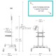 Стойка для телевизора с кронштейном ONKRON TS1881 50