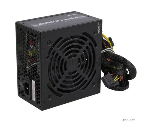 Блок питания Zalman ZM600-LXII <600W, (20+4+4+4) pin, 2x(6+2) pin, 6xSATA, 3xMolex, 12 см, кабель питания, 85%, Active P