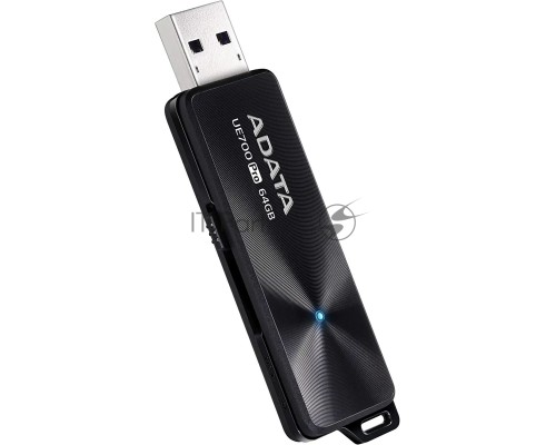 Флеш Диск ADATA 64GB UE700 Pro, USB 3.2, Черный, металлич, read/write 360/180Mb/s