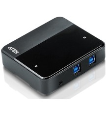 Переключатель, электрон., USB, 2 User > 2 устройства + клавиатура + мышь, 2 USB A-тип > 4 USB A-тип, Male > Female, со встроен. шнурами 2х1.2м., (USB 2.0) 2 PORT USB3.0 Peripheral Sharing Device.
