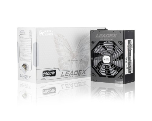 блок питания 1000 Ватт Super Flower Power Supply Leadex Platinum, 1000W, ATX, 135mm, 10xSATA, 6xPCI-E(6+2), APFC, 80+ Platinum, Full Modular блок питания 1000 Ватт Super Flower Power Supply Leadex Platinum, 1000W, ATX, 135mm, 10xSATA, 6xPCI-E(6+2), APFC, 80+ Platinum, Full Modular