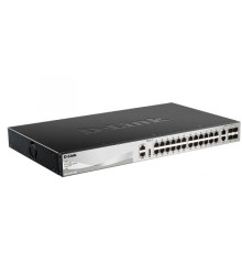 D-Link DMS-3130-30TS/A1A Управляемый L3 стекируемый коммутатор с 24 портами 100/1000/2.5GBase-T, 2 портами 10GBase-T и 4 портами 25GBase-X SFP28
