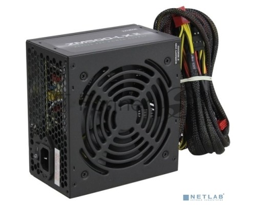 Блок питания Zalman ZM500-LXII <500W, (20+4+4+4) pin, 2x(6+2) pin, 6xSATA, 3xMolex, 12 см, кабель питания, 84%, Active P