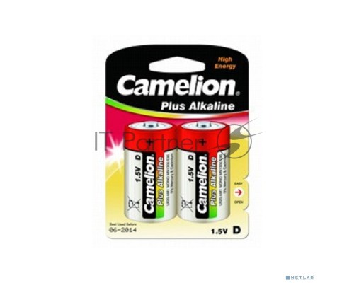 Батарейка Camelion LR20 Plus Alkaline BL-2 (LR20-BP2, 1.5В)
