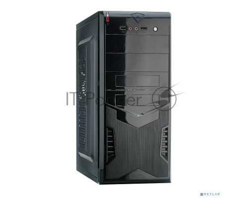 Компьютерный корпус Miditower Exegate EX280387RUS CP-604 Black, ATX, <CP400W, 80mm>, 2*USB, Audio