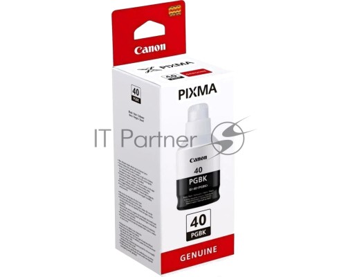 Контейнер с чернилами Canon GI-40 BK для GM2040/G5040/G6040. Чёрный. 6000 страниц.