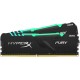 Память оперативная Kingston 16GB 2666MHz DDR4 CL16 DIMM (Kit of 2) 1Rx8 HyperX FURY RGB