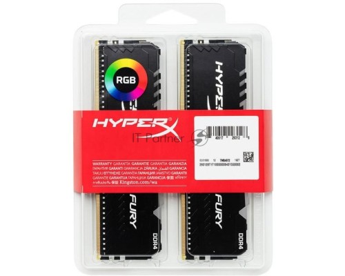 Память оперативная Kingston 16GB 3000MHz DDR4 CL15 DIMM (Kit of 2) HyperX FURY RGB