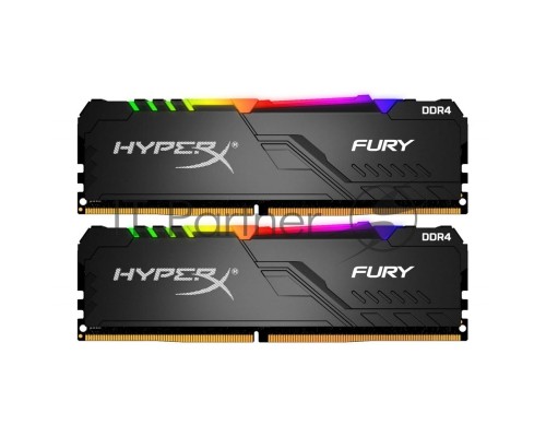 Память оперативная Kingston 32GB 3200MHz DDR4 CL16 DIMM (Kit of 2) HyperX FURY RGB