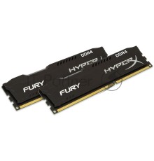Память оперативная Kingston 16GB 2666MHz DDR4 CL16 DIMM (Kit of 2) 1Rx8 HyperX FURY Black