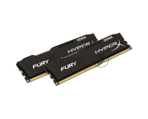 Память оперативная Kingston 16GB 2666MHz DDR4 CL16 DIMM (Kit of 2) 1Rx8 HyperX FURY Black