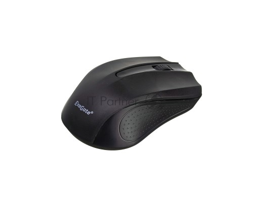 Мышь беспроводная ExeGate Professional Standard SR-9023 черный, 1200 dpi, радиоканал, USB, кнопки - 3