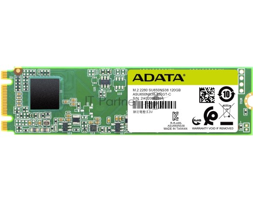 Накопитель SSD ADATA M.2 SATA III 120Gb ASU650NS38-120GT-C SU650 2280 (ASU650NS38-120GT-C)