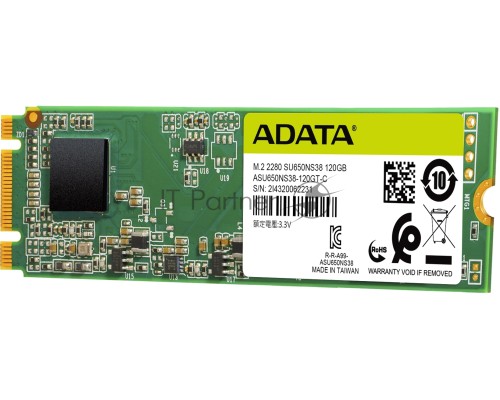Накопитель SSD ADATA M.2 SATA III 120Gb ASU650NS38-120GT-C SU650 2280 (ASU650NS38-120GT-C)