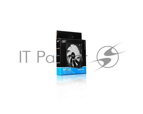 Вентилятор DEEPCOOL RF120B 120x120x25мм (96шт./кор, LED Blue подсветка, 1300об/мин) Retail